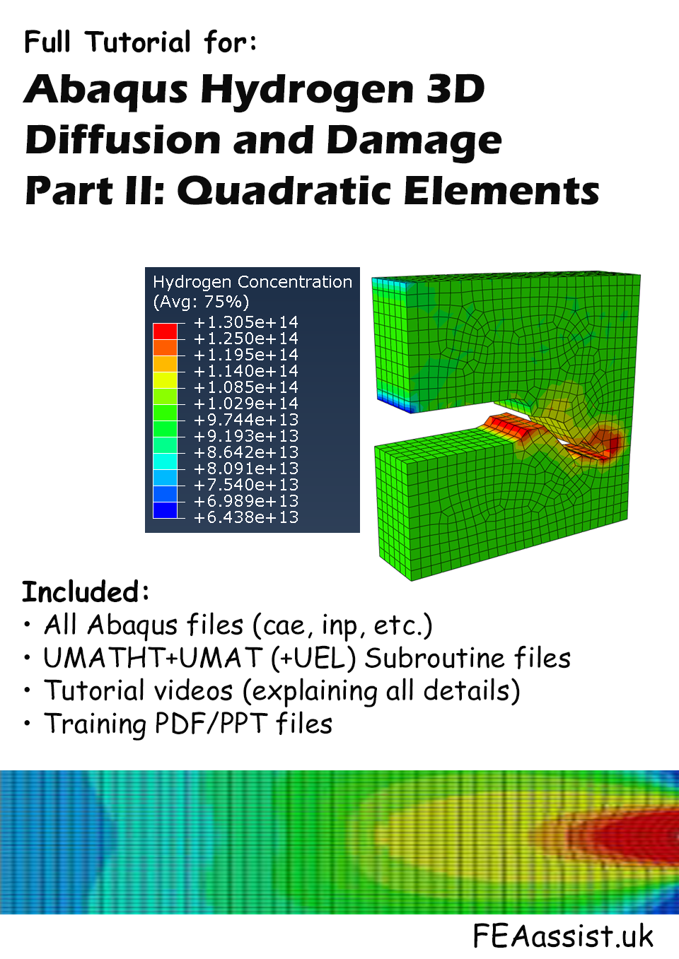 Abaqus 3D Diffusion with quadratic elements